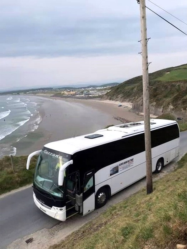 Curran Coaches at Smugglers Creek Inn, Donegal Coach Hire, Ireland