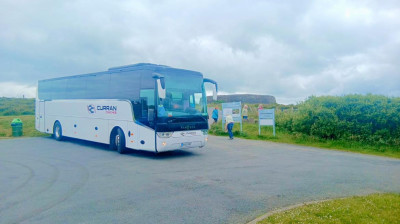 Curran Coaches, Donegal Coach Hire, Ireland - group visiting An Grianán of Aileach Curran Coaches, Donegal Coach Hire, Ireland - group visiting An Grianán of Aileach