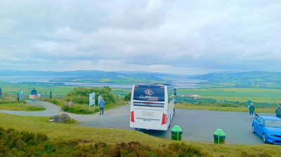 Curran Coaches group visiting An Grianán of Aileach, County Donegal, Ireland Curran Coaches group visiting An Grianán of Aileach, County Donegal, Ireland