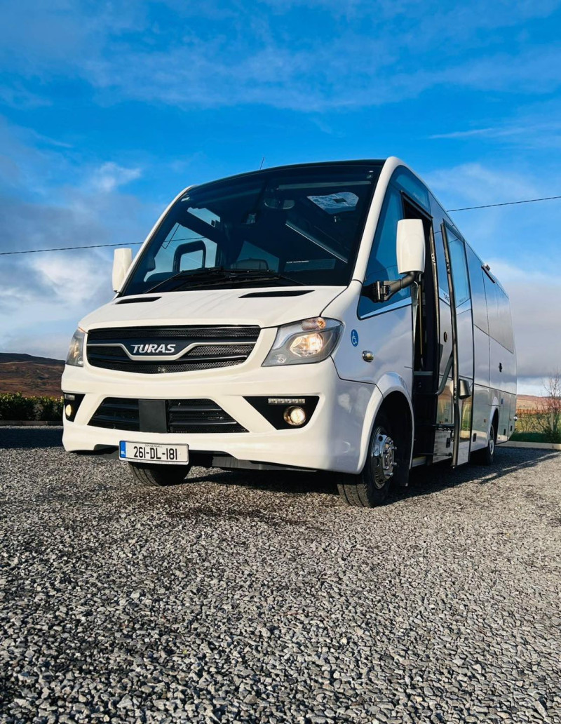 Wheelchair accessible 38 seater Daf Turas, Donegal Coach Hire, Ireland